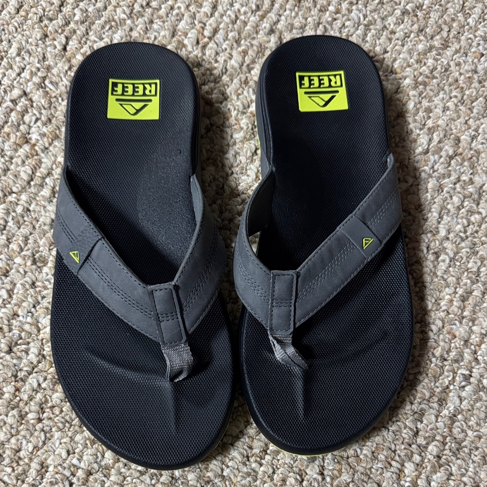 Reef Charcoal and Black Sandals